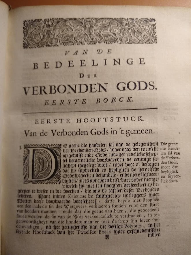Hermannus Witz, Vier Boecken, Van de Verscheyden Bedeelinge Der Verbonden Gods Met de Menschen.  Anno 1686.
